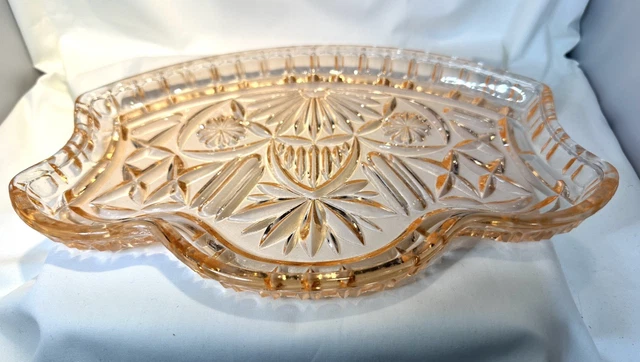 VINTAGE PINK DEPRESSION Glass Dressing Table Tray Art Deco Floral 1930s 28x18 cm 5.44 - PicClick UK VINTAGE PINK DEPRESSION Glass Dressing Table Tray Art Deco Floral 1930s 28x18 cm 5.44 - PicClick UK