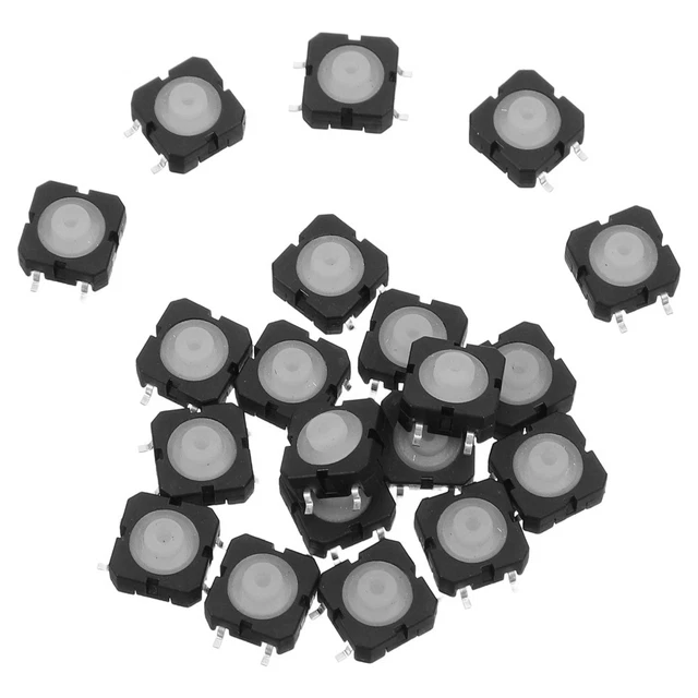 Lot De 20 Interrupteurs Tactiles Bouton-poussoir 6x6x5.5mm à Angle Droit - Marque Uxcell