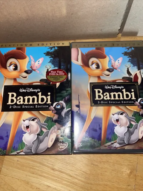 Walt Disney’s Bambi (DVD, 2005, 2-Disc, Platinum Edition) W/ Slipcover NEW