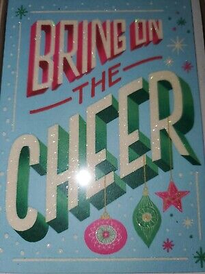 LOT OF 2 Hallmark BRING ON THE CHEER Studio Ink Box of 12 Christmas Cards w/enve