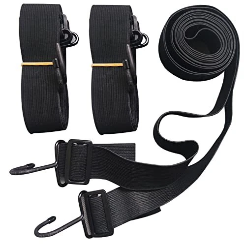 SEAZEN Car Cover Straps Wind Protector 3Pcs Adjustable Elastic Windproof Rope...