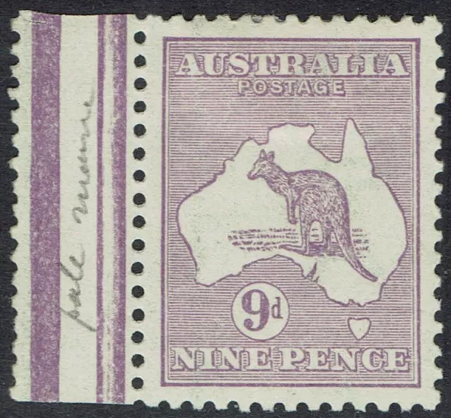 Australia 1915 Kangaroo 9D Die Ii 3Rd Wmk