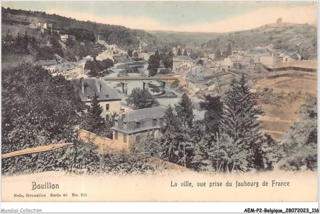 AEMP2-BELGIQUE-0152 - BOUILLON - la ville - vue prise du faubourg de france