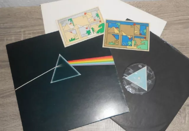 PINK FLOYD - Dark Side Of The Moon- HARVEST  -- SOLID BLUE TRIANGLE 1st Pres LP