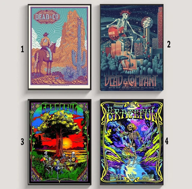 CUSTOM DEAD & Company 2023 Summer Tour Poster 11.99 PicClick