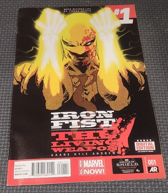 IRON FIST The Living Weapon 1 (2014) 1er imprimé première apparition