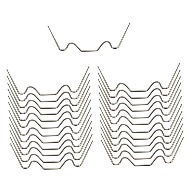 LT Easiyl Lot de 50 clips de rechange en acier inoxydable pour vitrage de serre - 25 mm x 10 mm x 15 mm