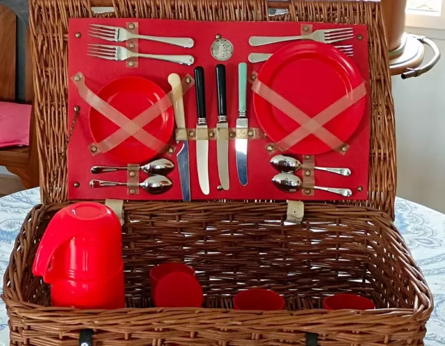 Valise Panier Pique Nique Pic Nic Vintage Valise En Osier