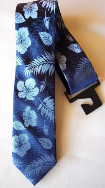 Express Men`s Floral Narrow Silk Tie New $49