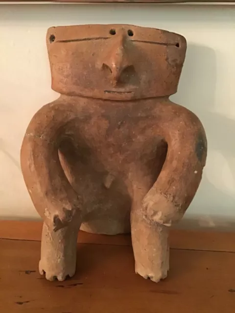 A Pre-Columbian Quimbaya Culture Terracotta Retablo Slab Figure