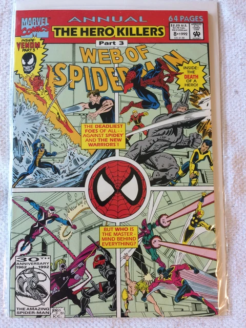 Web of Spider-Man #8 ANNUAL 1992 VF+/NM Marvel Comics Group