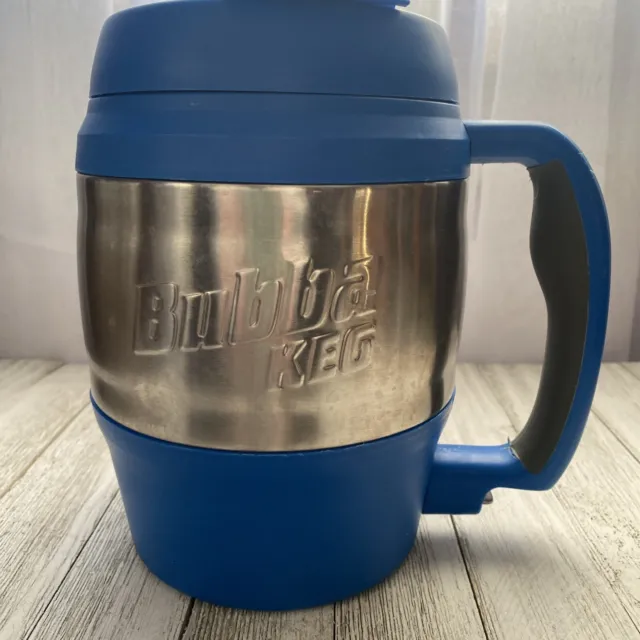 BUBBA KEG 52 Oz 1.4 L Blue Cooler Insulated Travel Mug Hot/Cold Double Wall Good