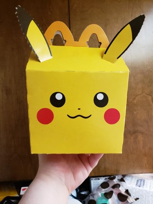 mcdonalds happy meal pikachu box