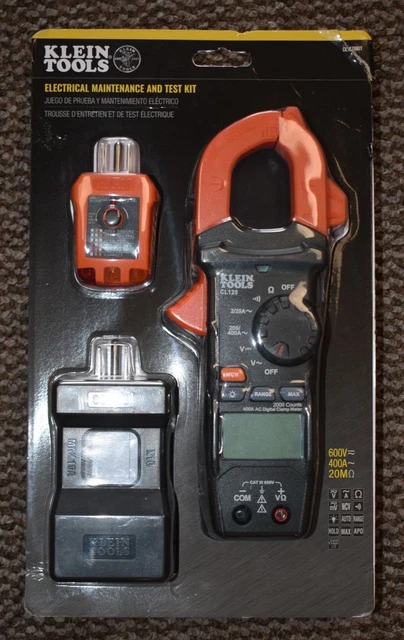 Klein Tools CL120KIT CLAMP METER ELECTRICAL MAINTENANCE & TEST KIT  -  BRAND NEW