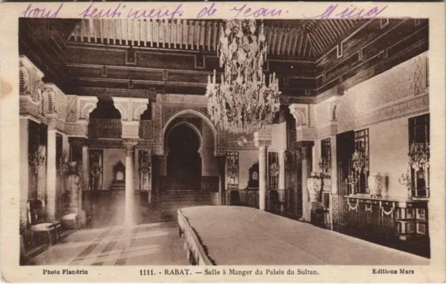 CPA AK MOROCCO RABAT Dining Room of the Palace of the Sultan of Flanders (38229)