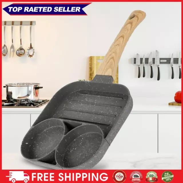 ∞ Four-Hole Frying Pan Food Grade Coating Omelet Pans Cooking Utensils (A)