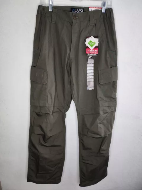 LAPG Urban Ops Tactical Pants Ripstop Teflon Cargo Mens Size 30 X 32 Green New