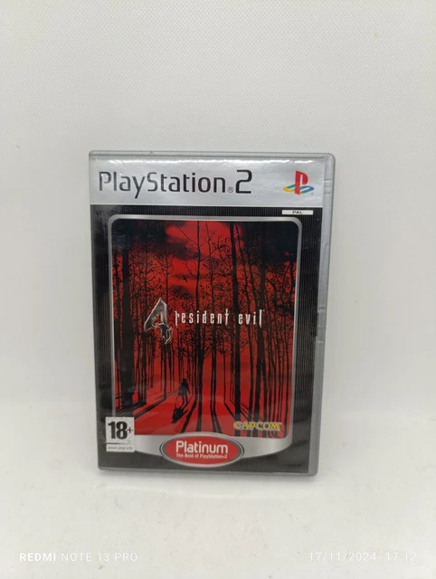 RESIDENT EVIL 4 PlayStation 2 2005 PS2 étiquette noire CIB complet avec