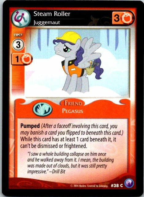 My Little Pony Canterlot Nights Card #38 C Steam Roller