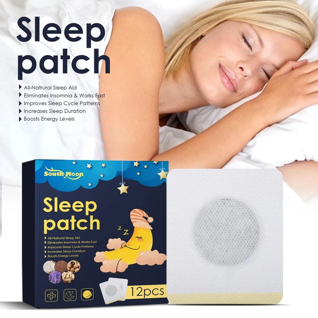 12 piezas Parche de ayuda para dormir seguro yeso natural para dormir descanso XP rejuvenecimiento Z9S7