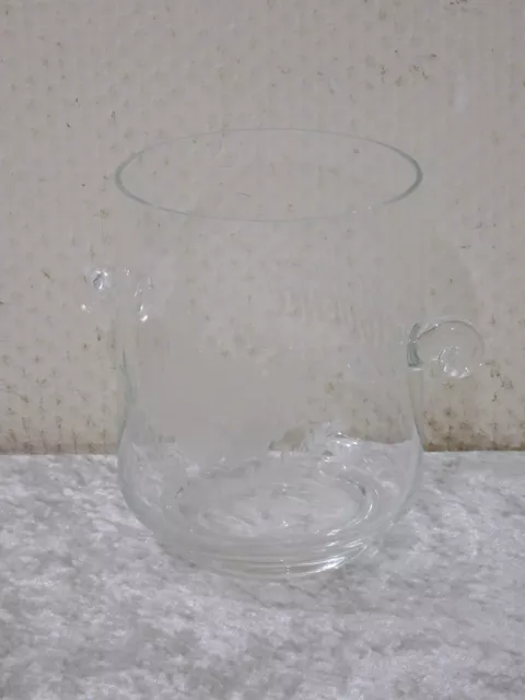 Design Verre Récipient Souvenir Studenec Tchèque Handgefertigt