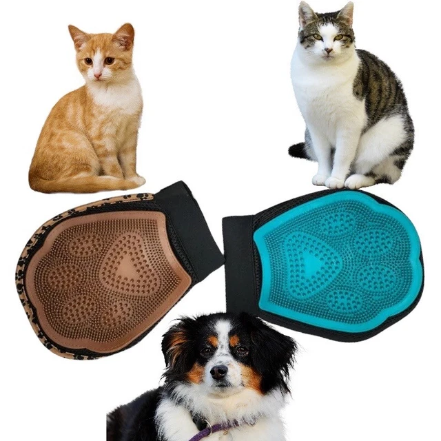 Deshedding Pet Dog Cat Grooming Glove Hair Fur Removal Brush Massage Tool 1pcs