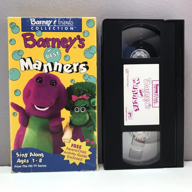 BARNEYS BEST MANNERS VHS Barney & Friends Collection Video Tape Sing ...
