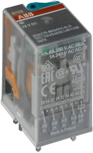 ABB-Entrelec Relè interfaccia inseribile 1SVR405613R1000 - 24V DC, 250 V/6 A
