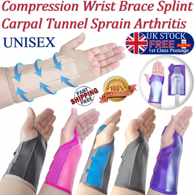 LTG Neoprene Wrist Support Brace Splint Carpal Tunnel Sprain Strain Arthritis