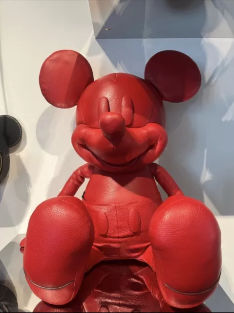 Coach x Disney Mickey Mouse Leather Doll - Medium Collectible NWT - Red Leather 2