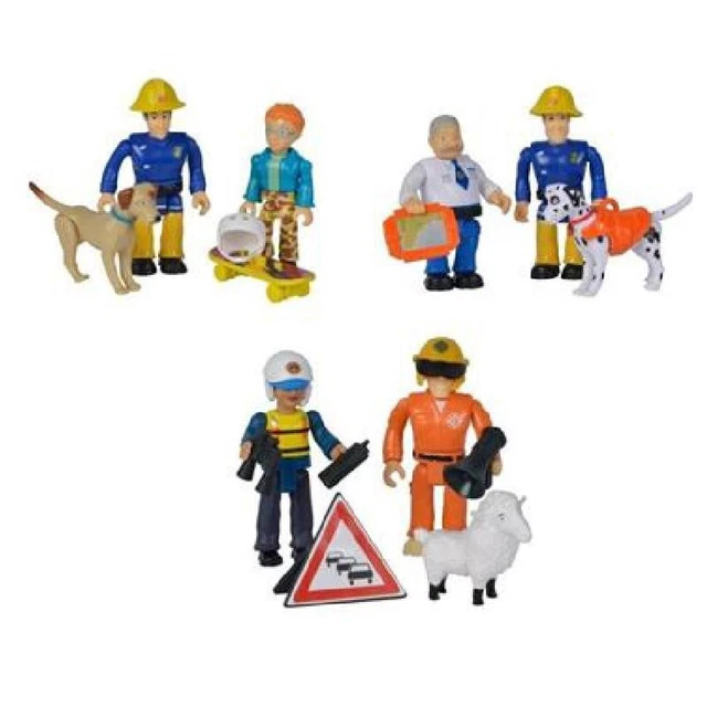 Set Di 12 Figure Pompiere In Plastica - Decorazione Torta Compleanno, Giocattoli Per Bambini