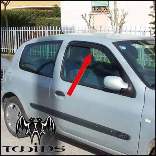 Déflecteurs de vent pluie air teintées Renault Clio II 1998-2005 3 portes 3p