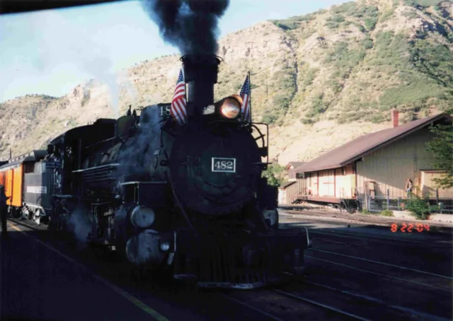 482 Steam Locomotive Durango & Silverton Train Railroad Photo 5X7 #1-3898