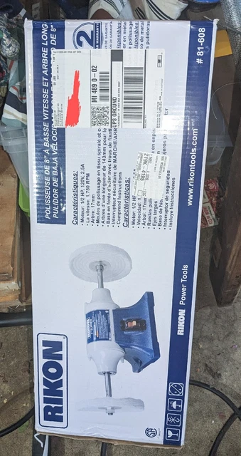 Rikon 8" 1750 RPM Low Speed Buffer