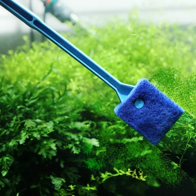 Aquarium Fish Tank Cleaning Tool Algae Scraper  Sponge Brush Glass Cleaner Home