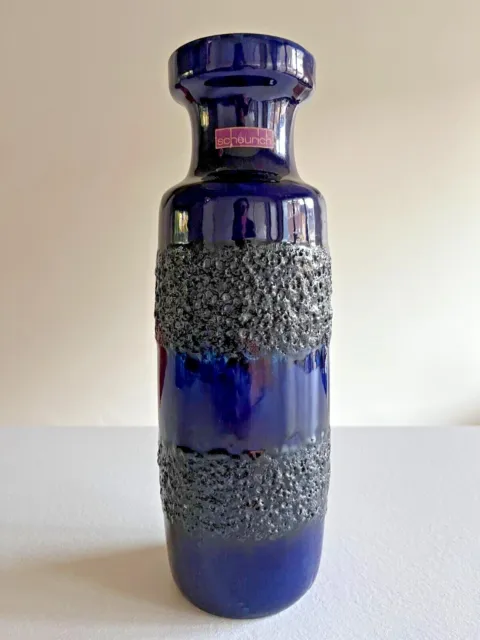 Midcentury Keramik Vase Scheurich 200-28 • Fat Lava • West German Pottery WGP