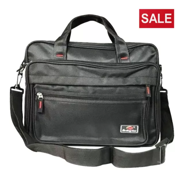 Work Document Laptop Messenger Shoulder Bag Briefcase Work Travel Office Zipped