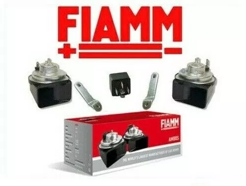 FIAMM AM80 35717 Pair Of Air Horns Pre Owned With Bracket Untested -  Vintage $17.99 - PicClick