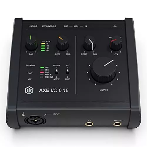 IK Multimedia AXE I/O ONE Kompakt USB Gitarre Audio-Interface Schwarz AKZEPTABEL