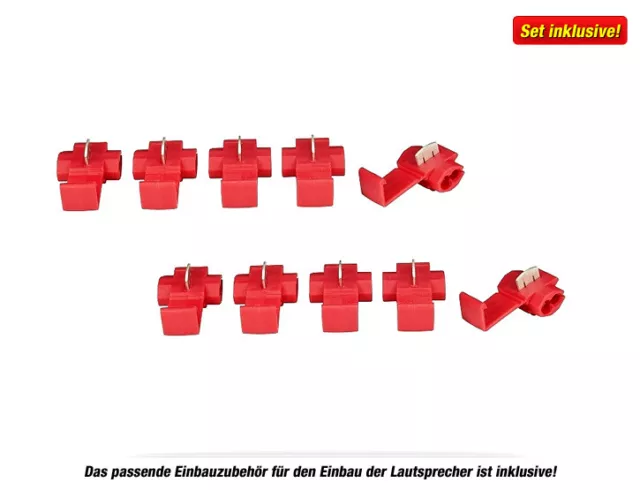 ROCKFORD 13cm Front/Heck Auto Lautsprecher Komplett-SET für RENAULT (#369) 3