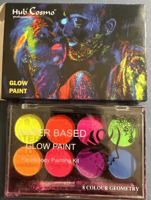 Face Paint, Peinture Corporelle-Kit de Peinture fluorescente, 8 Colores  Body Painting, visage corps peinture, Face Paint Pale