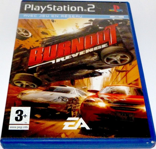 Jeu PS2 Burnout: Revenge - Version Française - En Boîte - État Correct (fonctionnel)
