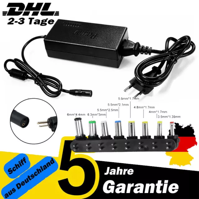 96W Universal Ladegerät Netzteil für Laptop Notebook DC Ladekabel 12-24V