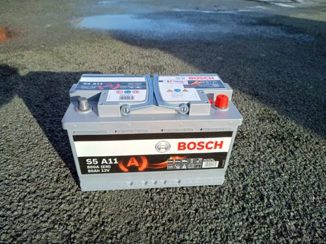 S5 A11 BOSCH AGM Car Battery 12V 80Ah Type 115 S5A11 £160.87 - PicClick UK