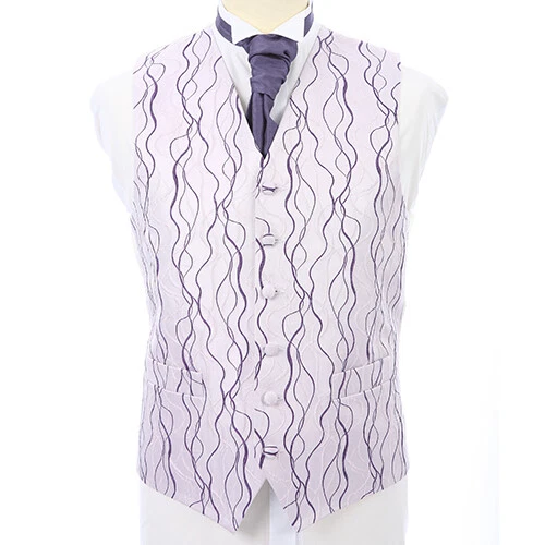 Cappotto in vita viola Swirl Ex Hire ballo di nozze formale (taglie adulti e ragazzi)