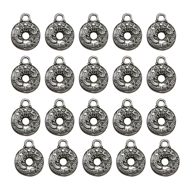 20 Stück Alloy Peace Buckle Anhänger Charms DIY Schmuck Herstellung Zubehör für