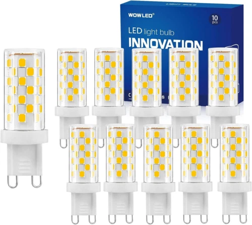 WOWLED G9 Dimmable LED Light Bulbs, 5W Warm White 3000K, for