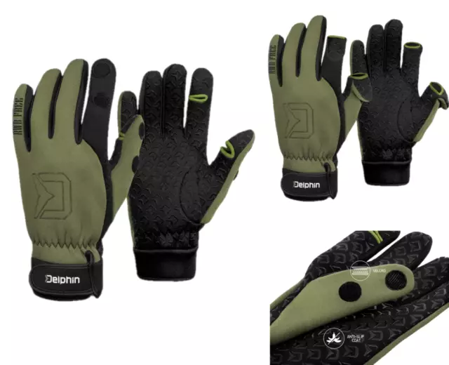 Handschuhe Delphin RWR Free Neopren  Angeln Thermo Outdoor Jagd Anglerhandschuhe