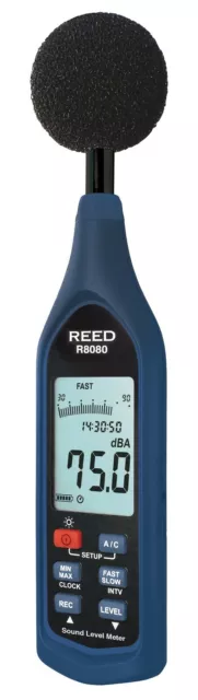Reed Instruments R8080 Sound Level Meter w/ IEC 61672-1 Class 2 Standards