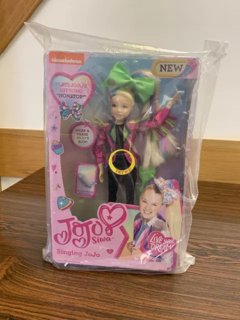 JoJo Siwa 10 Inch Singing Doll, Sings Hit Song Titled "Non-Stop", Pink Jacket...